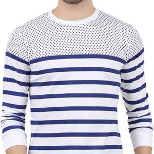 Printed Men Round Neck White T-Shirt